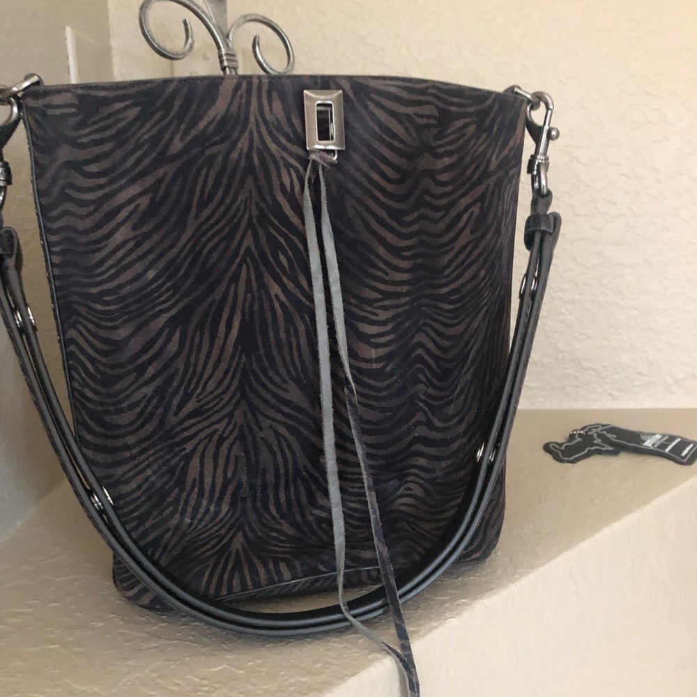 Rebecca Minkoff suede leather handbag